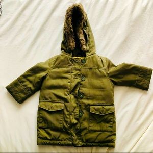 GAP toddler green warm jacket